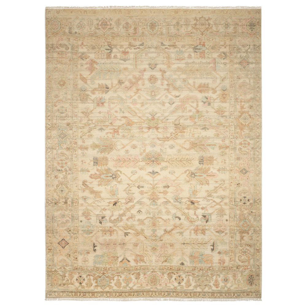 Nourison Heritage Vine HTV01 Beige 10" x 14" Area Rug, , large