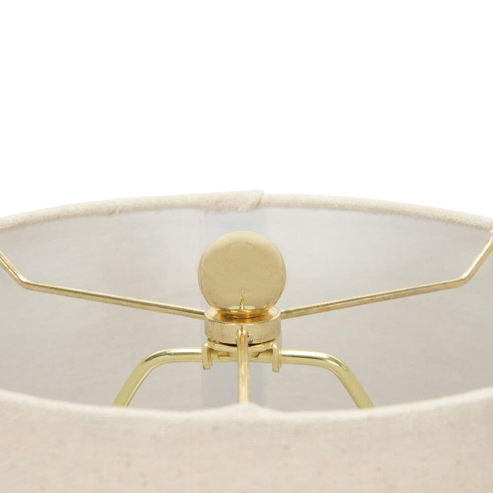 Creative Coop Amara Sculptural Terracotta Table Lamp in Matte Black, , large