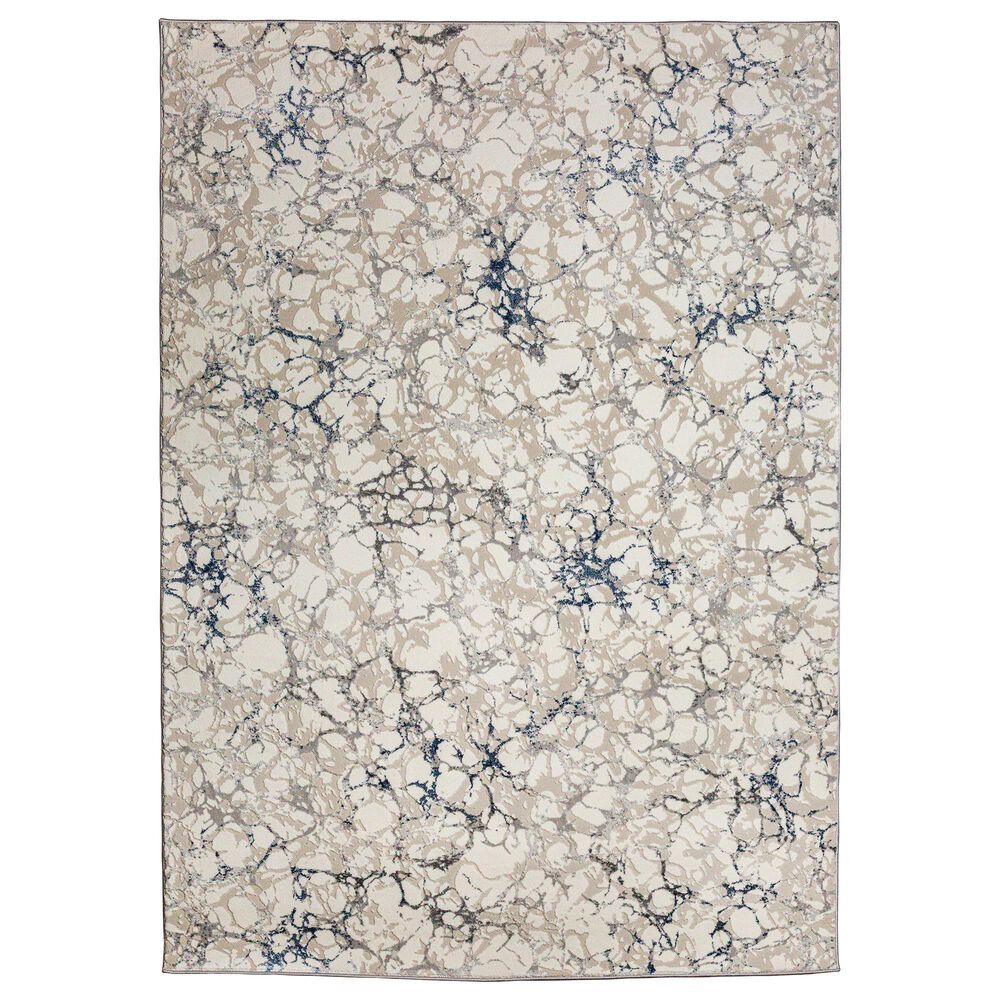 Radici USA Livigno Contemporary 7"10" x 10"6" Blue Area Rug, , large