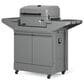 Tytus Emberwood Grill and Prep Cart with Charcoal Tabletop Grill in Gunmetal Gray, , large