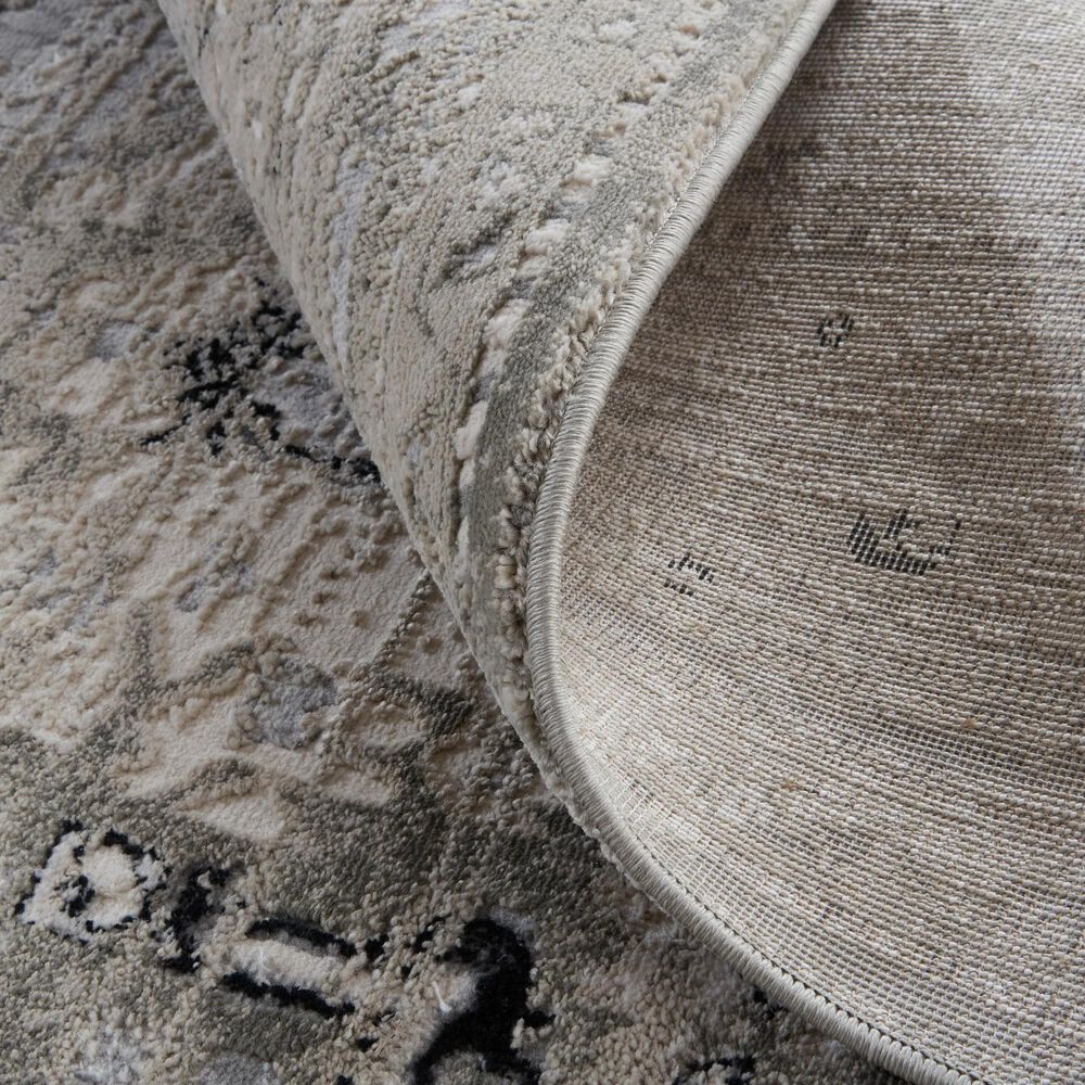 Feizy Macklaine 9&#39;2&quot; x 12&#39; Beige and Silver Area Rug, , large