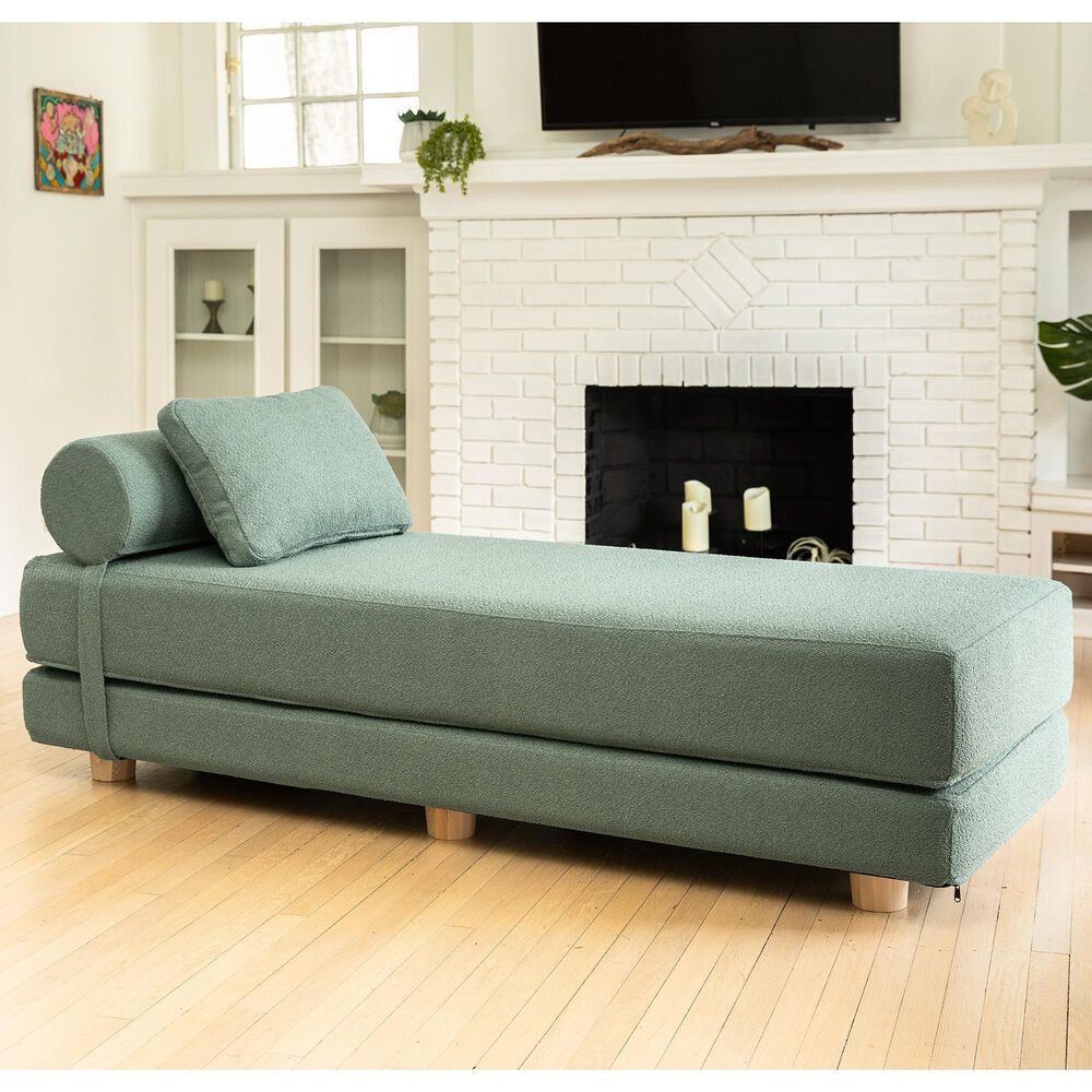 Jaxx Avida Daybed with Queen Sleeper in Green, , large