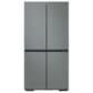 Samsung Bespoke 4-Door Flex Refrigerator Bottom Panel in Grey Glass, , large