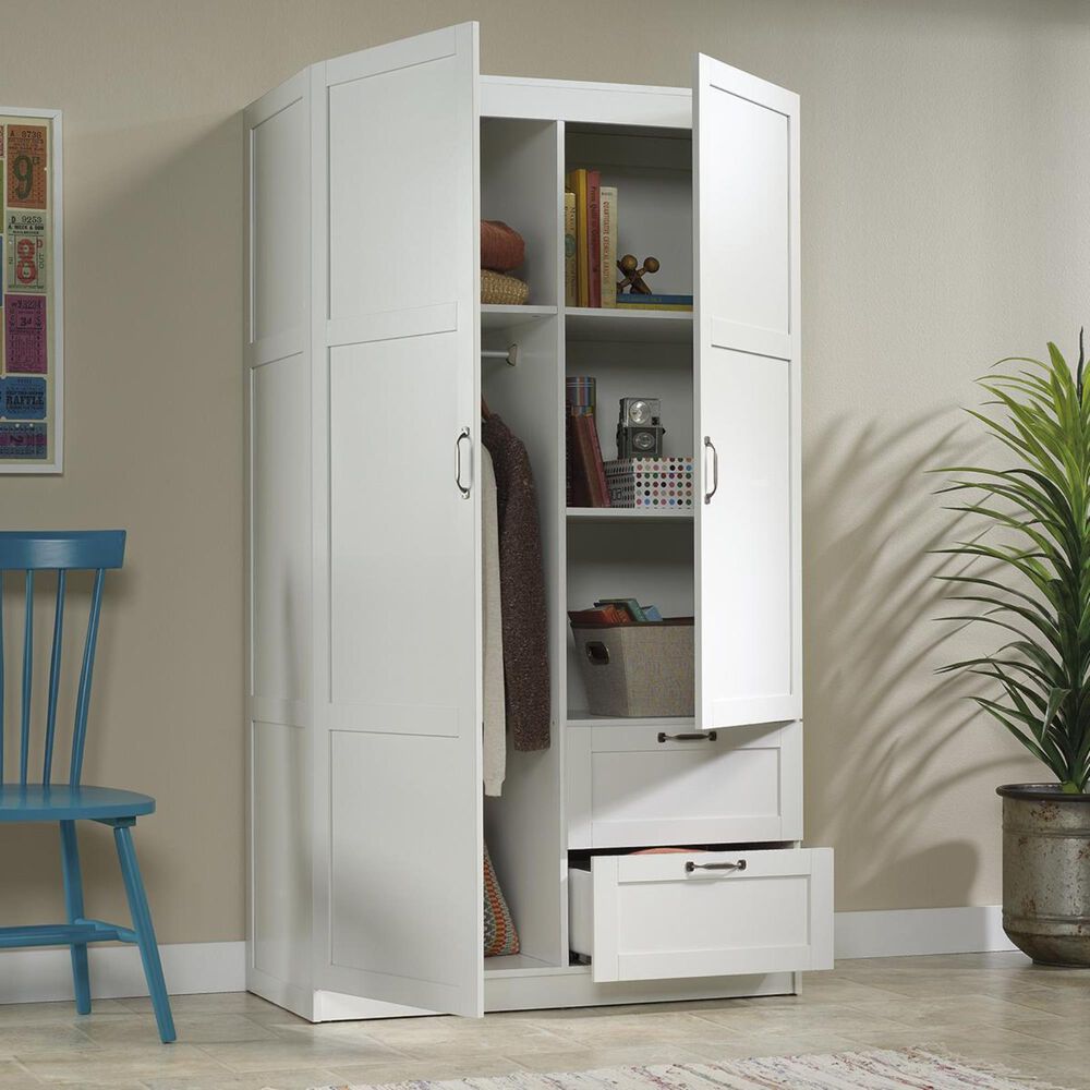 Sauder Wardrobe and Storage in White NFM