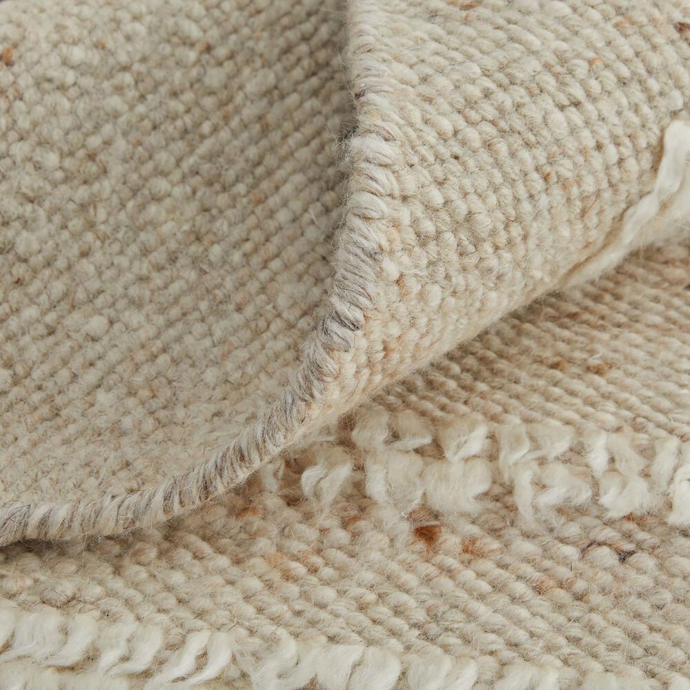 Feizy Ashby Striped 3&#39;6&quot; x 5&#39;6&quot; Ivory and Beige Area Rug, , large