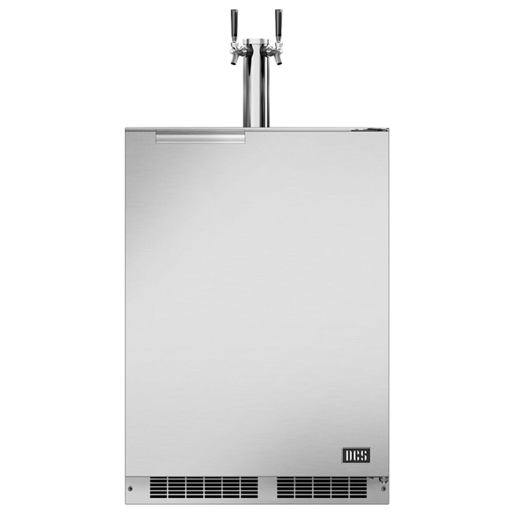 DCS 24" Right Hinge Outdoor Beer Dispenser with Dual Tap in Stainless Steel, , large