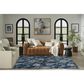 Nourison Garden Oasis GOA03 Navy 6" x 9" Indoor/Outdoor Area Rug, , large
