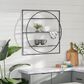 Maple and Jade 32" x 32" Wall Shelf in Black, , large