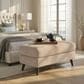 LumiSource Carly Bench Ottoman in Beige, , large