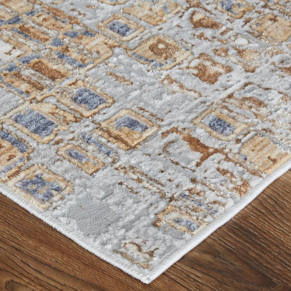 Feizy Laina Geometric 5&#39; x 7&#39;10&quot; Beige and Gray Area Rug, , large