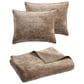 Hallmart Collectibles Reese 3-Piece Queen Coverlet Set in Taupe, , large