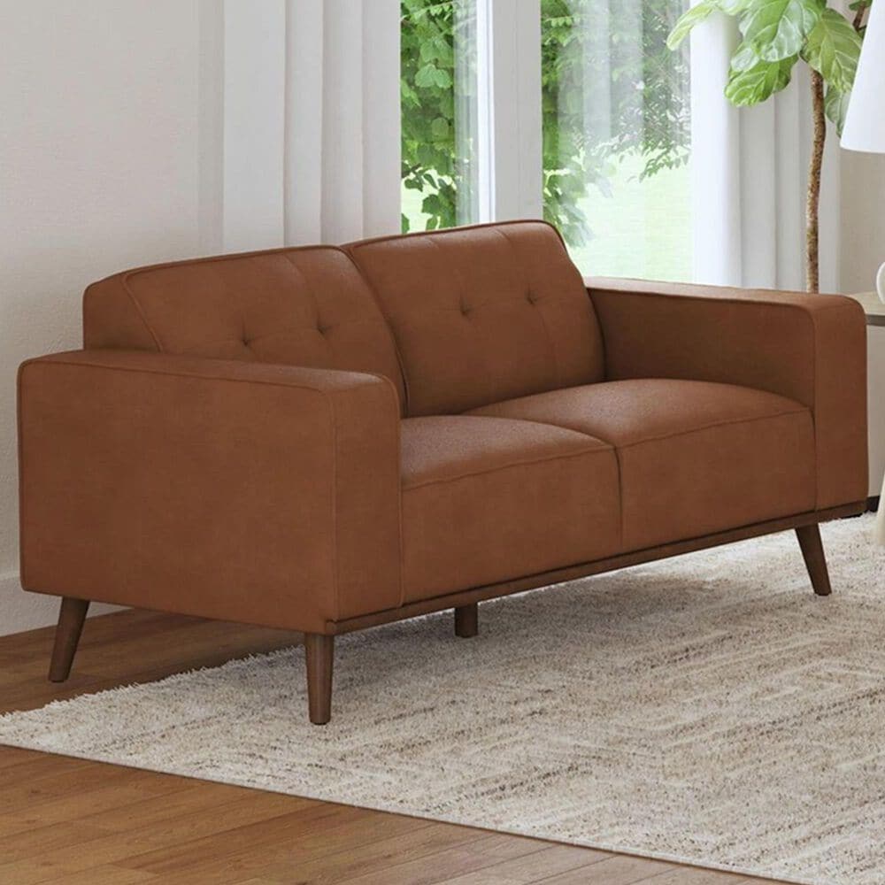 Mayberry Hill Destiny Stationary Loveseat in Pebble Tan, , large