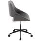 Lumisource Fabrico Office Chair with Grey Cushion in Black, , large