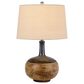 Cal Lighting Yuma Ceramic Table Lamp in Terra Cotta and Black, , large