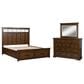 Ashley Taffenbrook 3-Piece King Storage Bedroom Set in Medium Brown and Black, , large