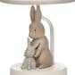 Lambs & Ivy Signature Bunny Hop Table Lamp in Taupe and Silver Gray, , large