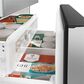 Cafe 27.8 Cu. Ft. French Door Refrigerator Energy Star with Hot Water Dispenser in Stainless Steel and Brushed Stainless Handles, , large