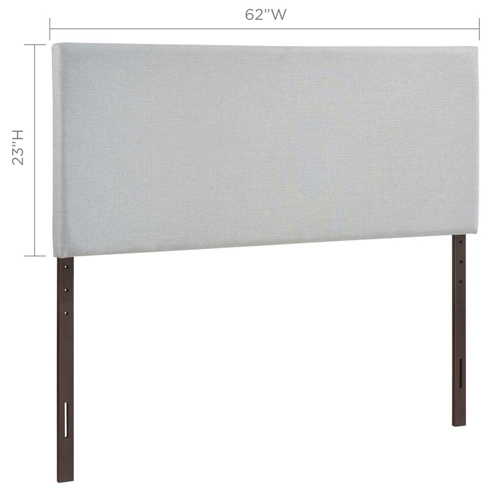 Modway Region Upholstered Fabric King Headboard in Ivory, , large