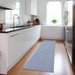 Dalyn Rug Company Hinton 2"3" x 7"6" Navy Indoor/Outdoor Runner, , large