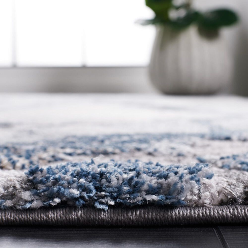 Safavieh Cyrus Shag 3&#39; x 5&#39; Ivory and Blue Area Rug, , large