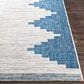 Surya Eagean EAG-2355 Dark Blue, Off-White, Navy and Pale Blue 2" x 2"11" Indoor/Outdoor Area Rug, , large