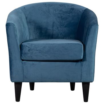 Overman International Corp Chantel Accent Chair in Chantel Teal Velvet, , large