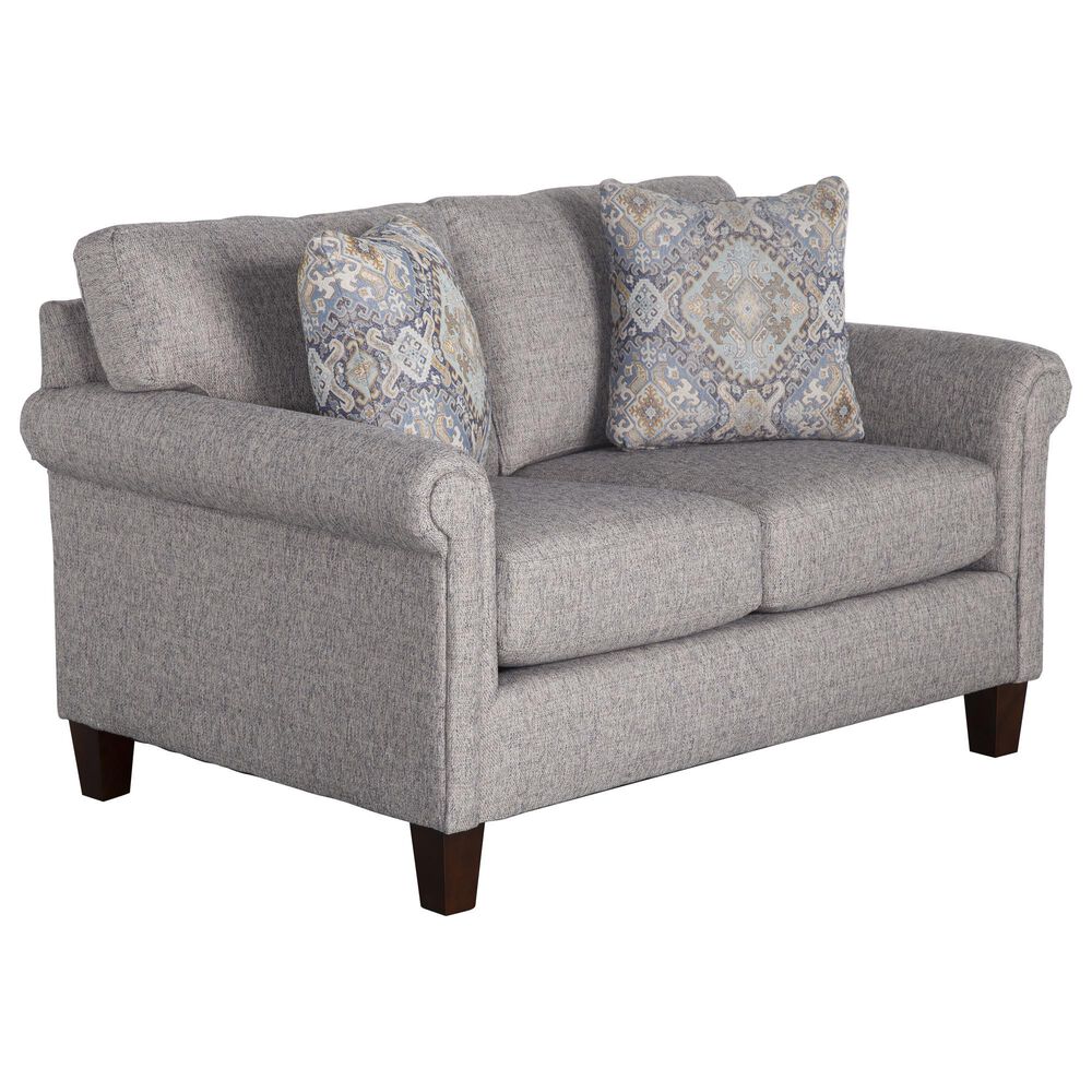 Hickorycraft Stationary Loveseat in Blue, , large