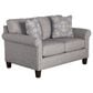 Hickorycraft Stationary Loveseat in Blue, , large