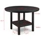 Crown Mark 5 Piece Counter Height Dining Set in Black Finish and Charcoal Upholstery, , large