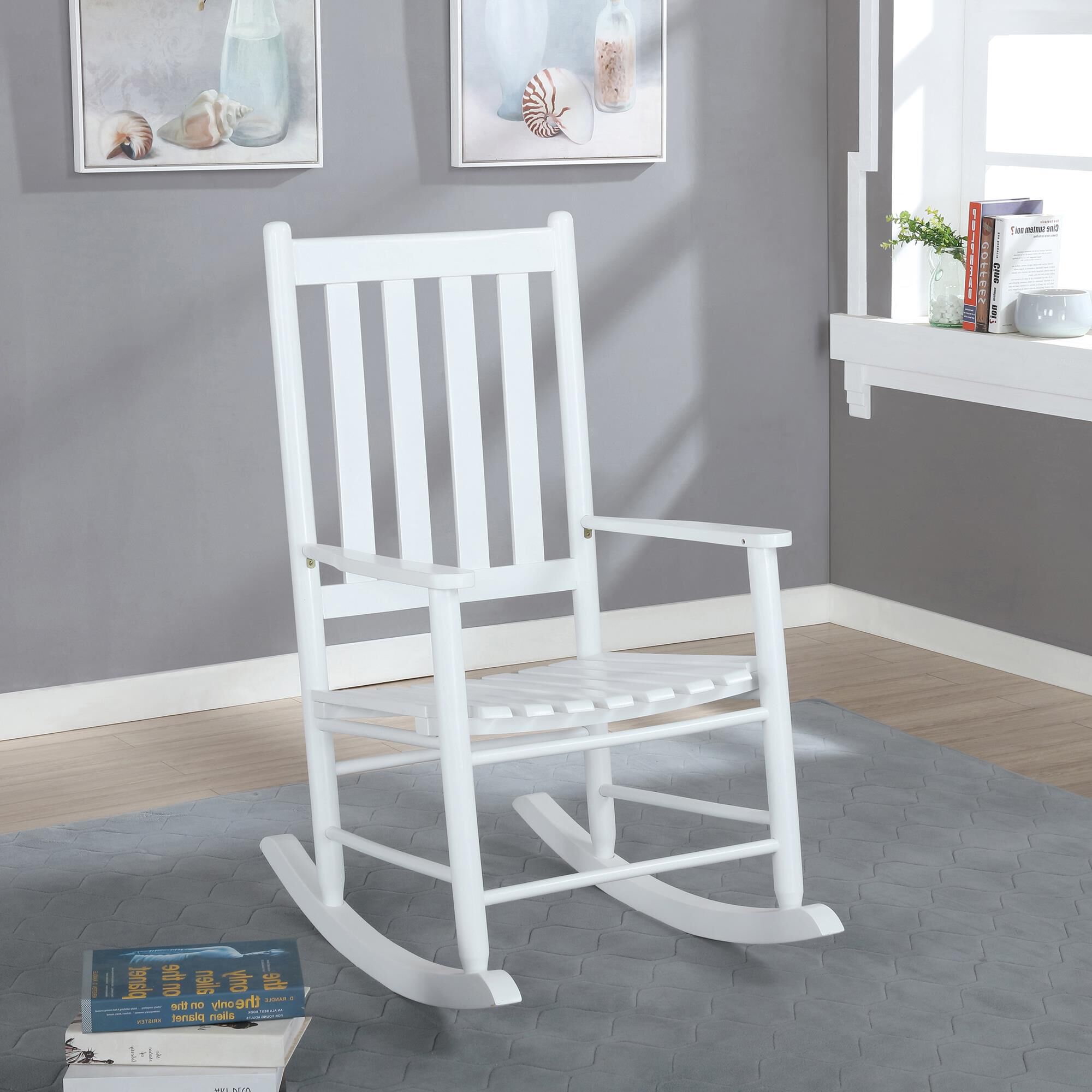 Pacific Landing Rocking Chair in White NFM