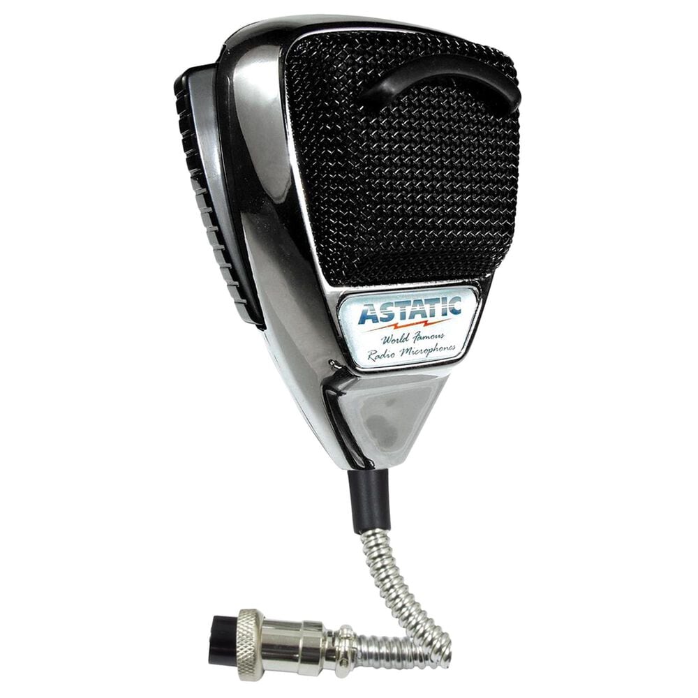 Astatic Noise Cancelling 4-Pin CB Microphone in Chrome, , large