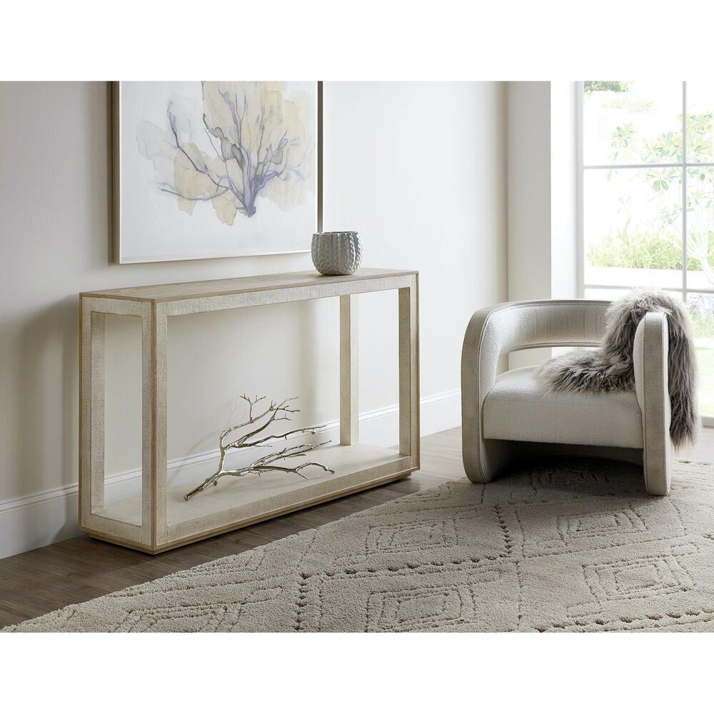 Hooker Furniture Cascade Console Table in Taupe, Cream, and Tan, , large
