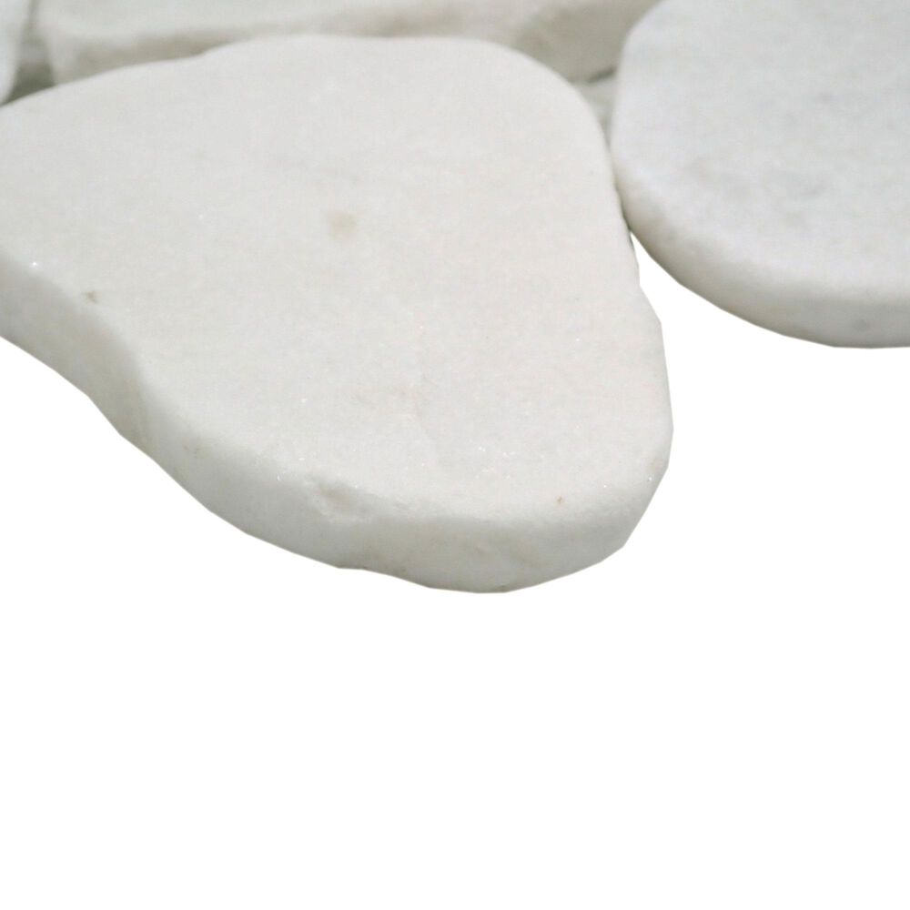 Emser Opuscar White 12" x 12" Honed Natural Stone Mosaic Sheet, , large