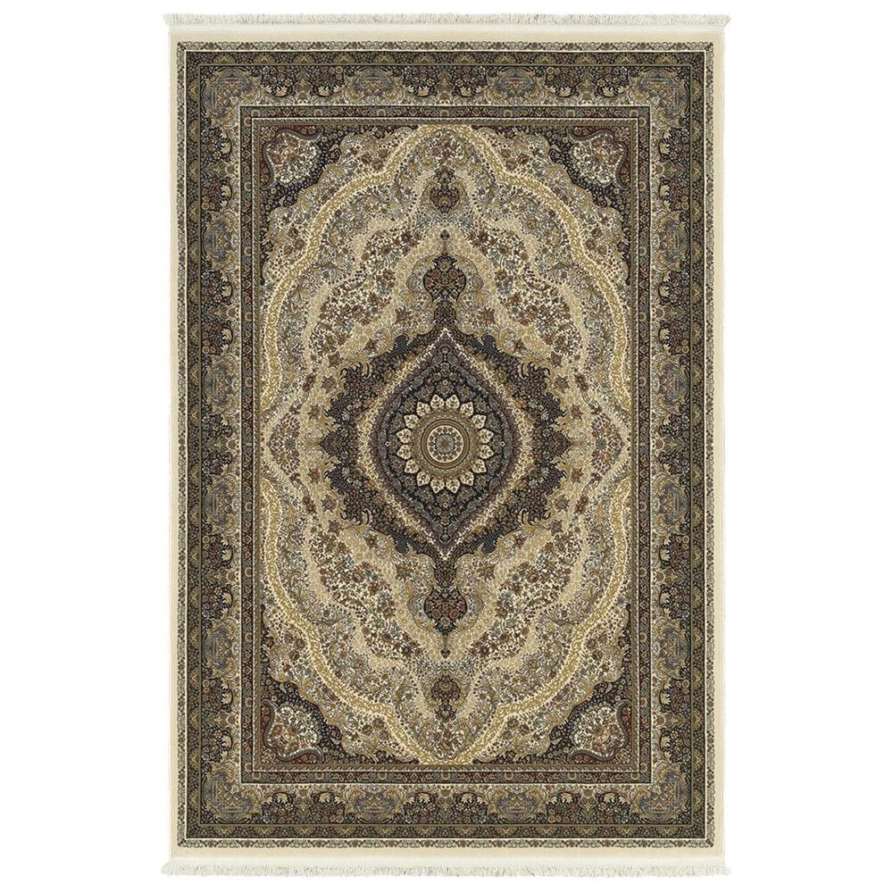 Oriental Weavers Masterpiece 111W 5"3" x 7"6" Ivory Area Rug, , large