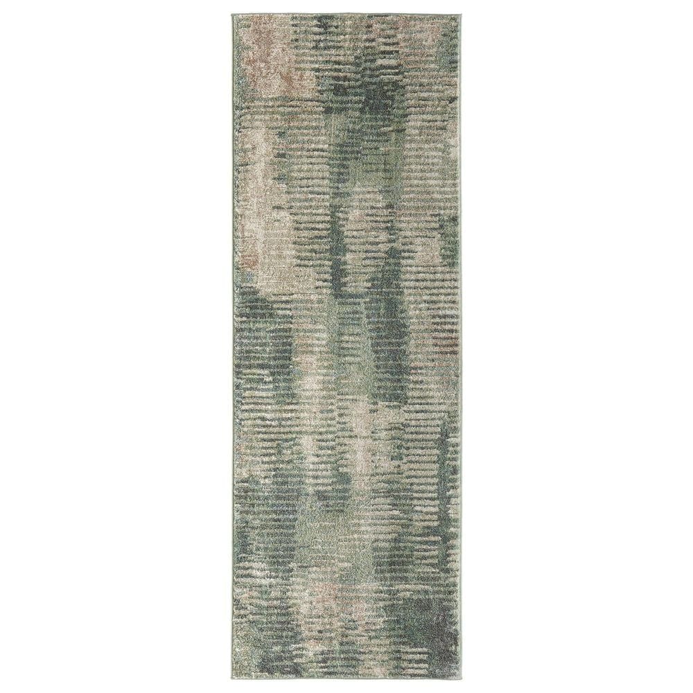 Feizy Eden Green 2"6" x 7"3" Runner, , large