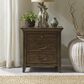 Belle Furnishings Paradise Valley 3-Drawer Nightstand in Saddle Brown with USB Ports, , large
