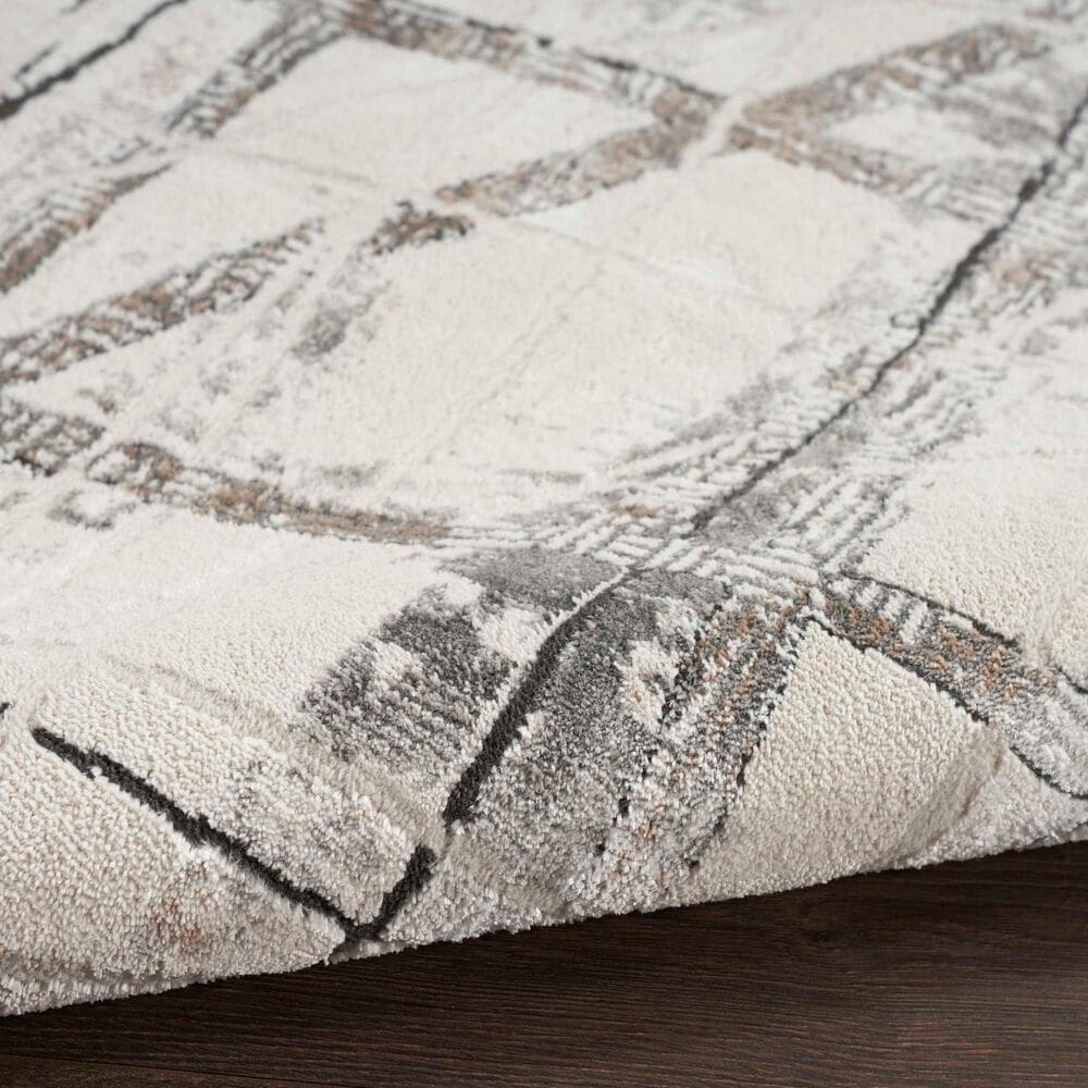 Nourison Desire 7&#39;10&quot; x 9&#39;10&quot; Grey and Silver Area Rug, , large