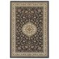 Oriental Weavers Masterpiece 033B 9"10" x 12"10" Black and Ivory Area Rug, , large