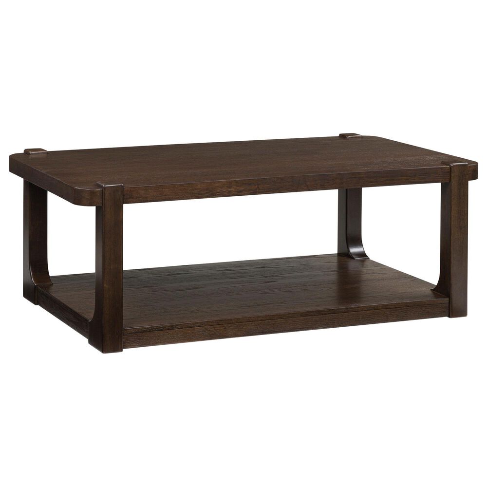 Ashley Breckington Rectangular Cocktail Table in Dark Brown, , large