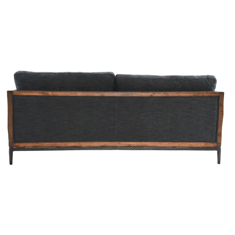 Classic Home Modern Farmhouse Renfro Sofa in Navy and Reclaimed Pine, , large