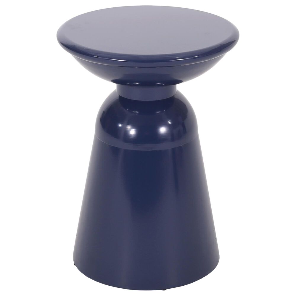 Hearth and Haven Serenita Patio Side Tables in Navy Blue &#40;Set of 2&#41;, , large