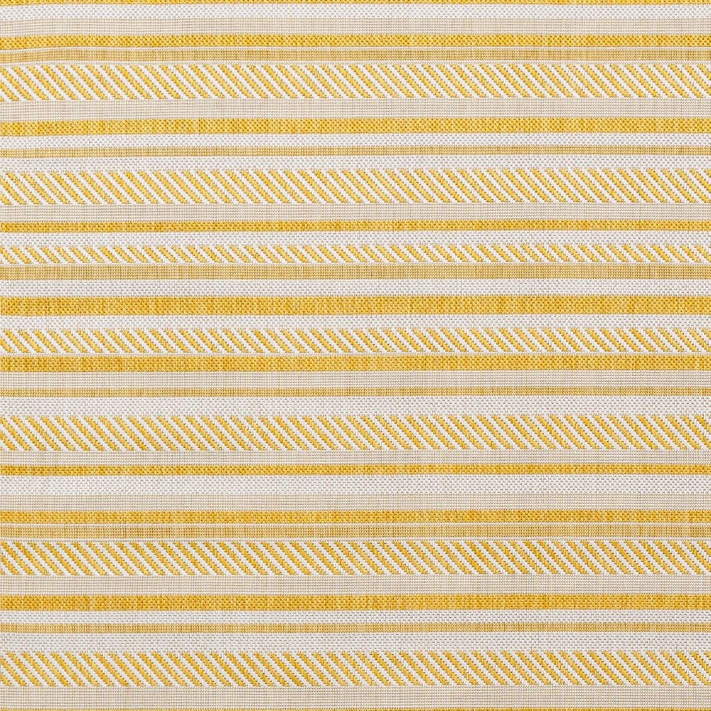 Surya Eagean EAG-2424 Mustard and Ivory 5&#39;3&quot; Round Indoor/Outdoor Area Rug, , large