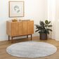 Surya Brunswick 6"7" Round Cream, Light Slate, Taupe, Blue, Gray and Seafoam Area Rug, , large