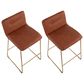 Lumisource Casper Counter Stool in Camel/Gold (Set of 2), , large