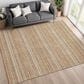 Dalyn Rug Company Soft Essentials Striped Copper 9" x 12" Indoor/Outdoor Area Rug, , large