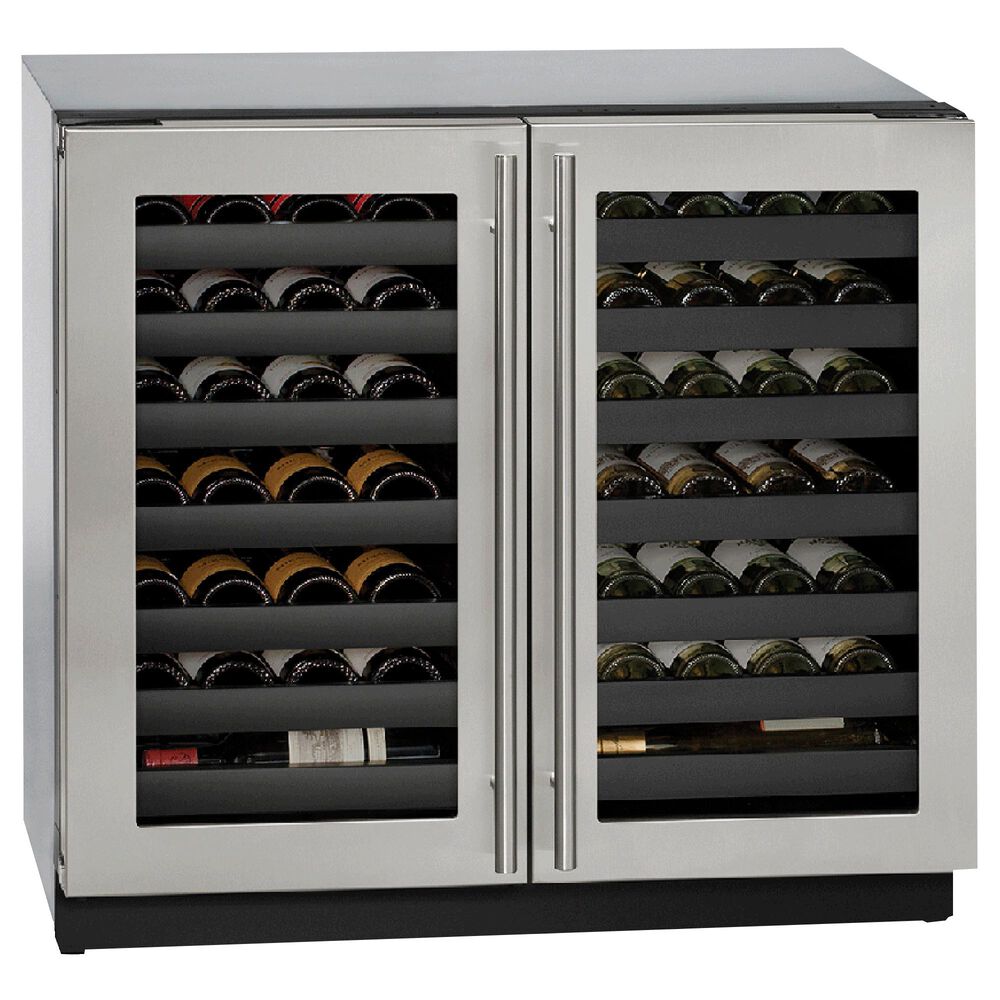 U-Line 36" Built-In Wine Cooler in Stainless Steel, , large