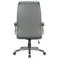 Valor Living Executive Chair with Charcoal Grey Upholstery in Titanium, , large