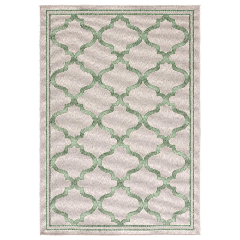 Safavieh Bermuda 4" x 6" Beige and Green Indoor/Outdoor Area Performance Rug, , large