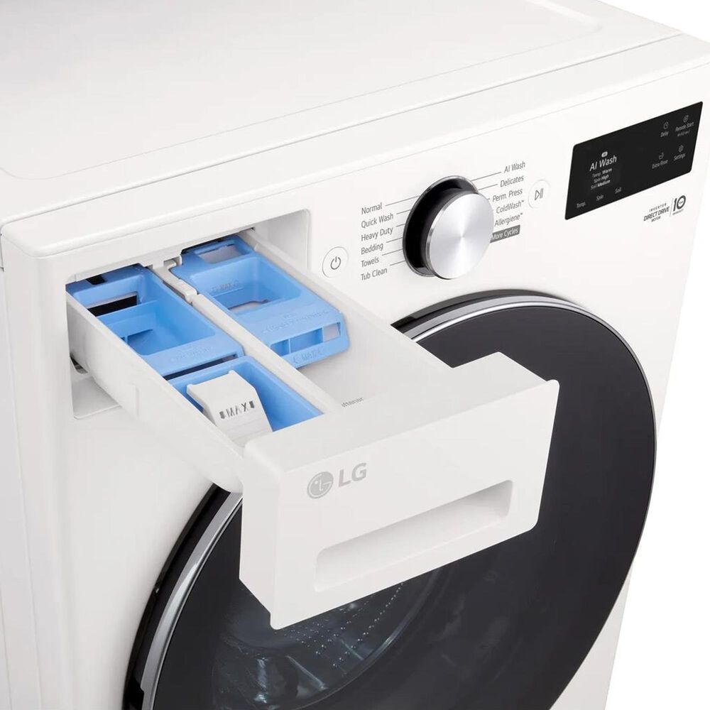 LG 5 Cu. Ft Mega Capacity Smart Front Load Washer in Alpine White, , large