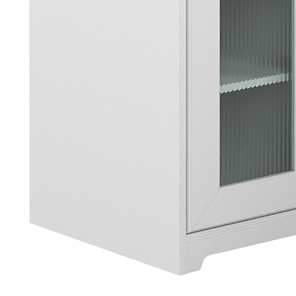 Bush Cabot 60&quot; L-Shaped Desk with Hutch and Storage in White, , large